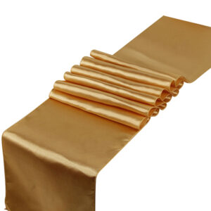 Chemin de Table en Satin  Or 30cm x 275cm (Achat)
