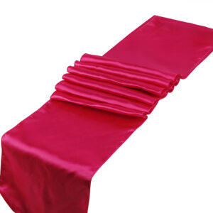 Chemin de Table en Satin  Rose vif  30cm x 275cm (Achat)