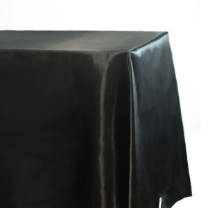 Nappe Satin 145x220 cm  Noir ( Achat )