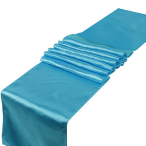 Chemin de Table en Satin  Bleu ciel 30cm x 275cm (Achat)