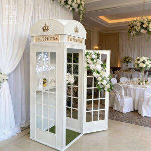 Location Cabine téléphonique + livre d'or Audio  vidéo + Banc