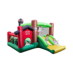 Location Château Gonflable enfant  6-en-1 avec Toboggans Doubles