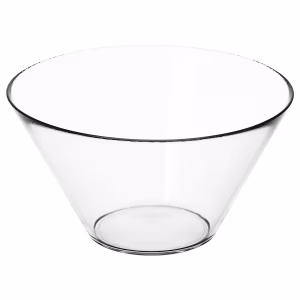 Saladier, verre transparent, 28 cm