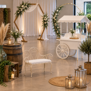 Location Mobilier décoratif, arches de cérémonies