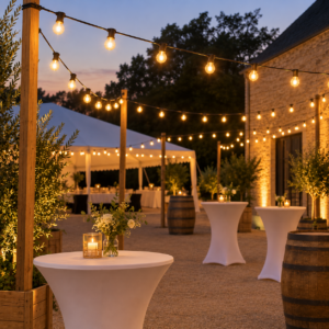 Location guirlandes lumineuses et chauffage